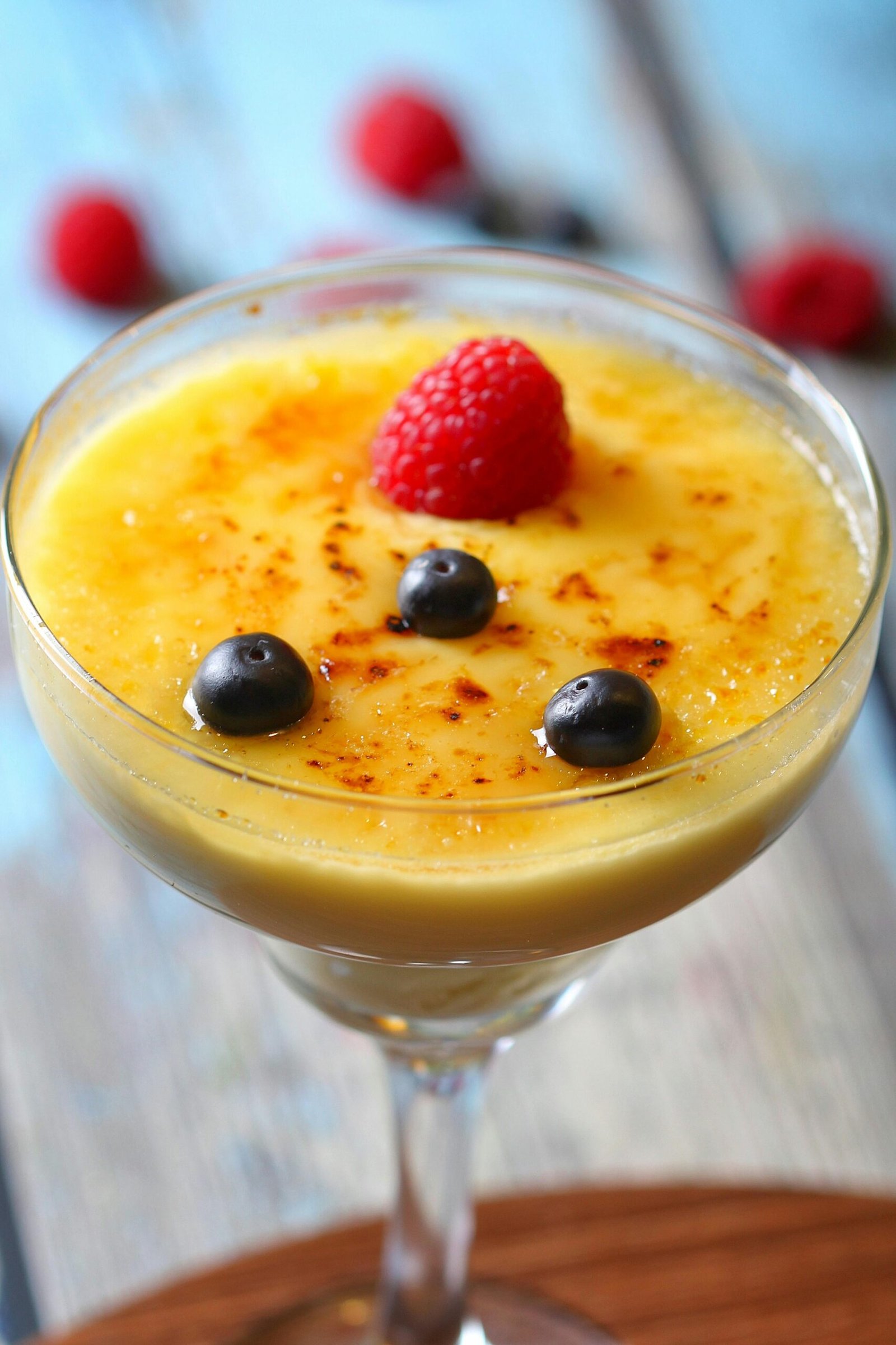 A Glass of Shake with Berries on Top